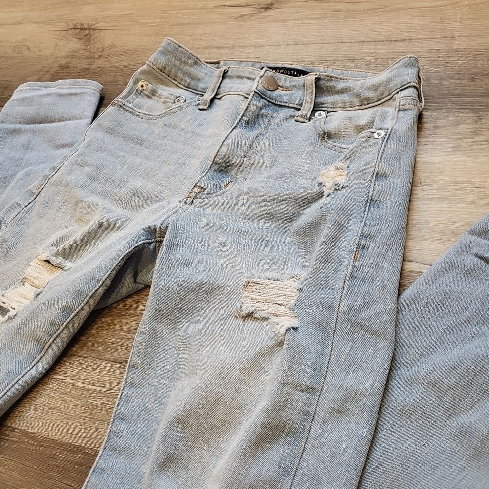 𝅺aeropostale distressed jeggings - Picture 7 of 9
